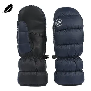 Buena mano de obra Adulto Térmico Nuevo Down Ski Mitten Guantes de esquí Invierno Guantes de esquí gruesos Mujeres Invierno al aire libre