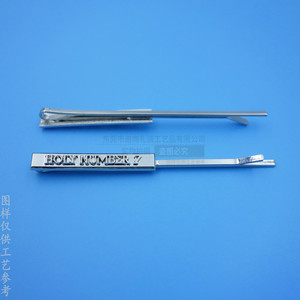 Pinza para el pelo metálica con el número 7, 12 cm, níquel brillante, uso diario, estilo portapapeles de barra única - Product Image 3