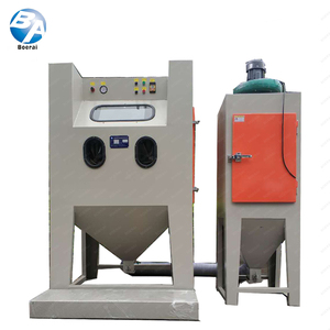 Cabina de arenado en seco manual ecológica con colector de polvo para la eliminación de pintura de piezas automotrices - Product Image 3