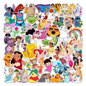 Productos Kawaii, 50 Uds., pegatinas de dibujos animados de Anime de los 90, cuaderno de grafiti para niños y calcomanías de tazas de agua, calcomanías de <span class=keywords><strong>personajes</strong></span> de TV para niños - Product Image 1