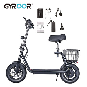 C1จักรยานไฟฟ้า Gyroor จักรยานไฟฟ้า12 ''350W 36V จักรยานเมืองจักรยานพับได้ - Product Image 6