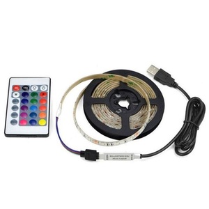 <b>Rgb</b> Led Strip 5m Ip65 With Usb Cable And Remote <b>Control</b> For Cabinet Lighting - Product Image 1