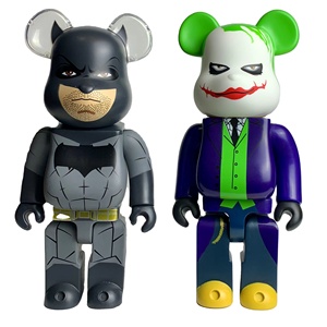 2 Farbe 28cm 400% Tide Brand Bearb rick Bat und die Joker Violent PVC Vinyl Action figur mit Boxed