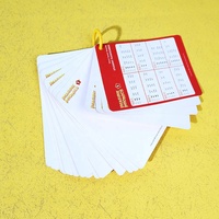 Boîte fabricant d'impression cartes à gratter personnalisées en relief parfum échantillon carte à jouer cartes Flash avec boîte pour enfants éducatifs