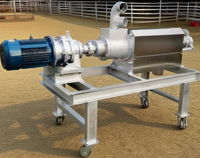Séparateur sec/humide 380/220V en acier inoxydable pour la fumière de bétail et de volaille, usine du Shandong