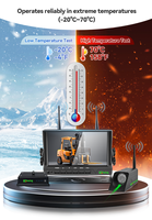 Sistema de Cámara Láser Inalámbrica AHD de 7 Pulgadas para Montacargas, 12-24V, IP68, Monitor de Visión Trasera, Línea Guía Láser Anticollisión para Camiones y Cargadores