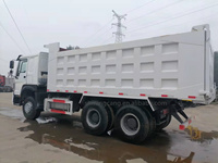 Camion benne d'occasion Howo 2021, 10 roues, 6x4, avec caméra, rouge, blanc, orange, bleu, camion tracteur 12 roues, 6x4, 100 tonnes