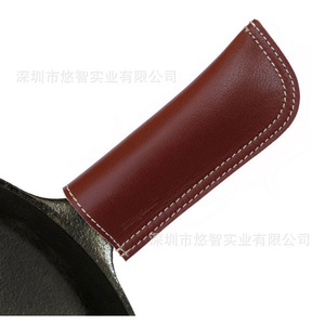 High-<b>temperature</b> resistant pot handle <b>cover</b>, leather pot handle <b>cover</b>, heat-insulating and anti-scalding eco-friendly casserole - Product Image 3