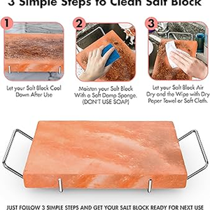 Plaque de cuisson au sel de l'Himalaya de qualité supérieure avec plateau détachable pour une manipulation facile - Product Image 5