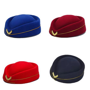 En gros : Bérets et casquettes pour hôtesse de l'air, style uniforme vintage, forme pillbox, pour l'escalade - Product Image 6