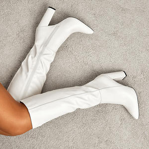 <span class=keywords><strong>Botas</strong></span> de <span class=keywords><strong>Mujer</strong></span> MIDO, Nuevas, de Moda, para Otoño, con Cierre Lateral, para Exteriores, Talla Grande, Tacón Grueso de Más de 8 cm, 35-42 - Product Image 3