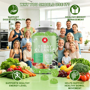 Gummies à croquer détoxifiantes naturelles – Complément bien-être intestinal 15 jours – Favorise la digestion, un transit régulier et une énergie durable pour adultes - Product Image 1