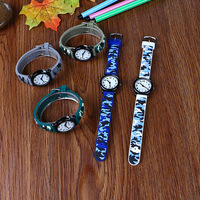 Bande dessinée camouflage sports de plein air étudiant montre pour enfants fan militaire garçon tendance mode montre étanche
