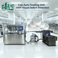 Inspección y Clasificación Visual de Alta Velocidad para Tapas de Botellas 360 °   Detección de Defectos, Alimentación Automática, Clasificación y Rechazo