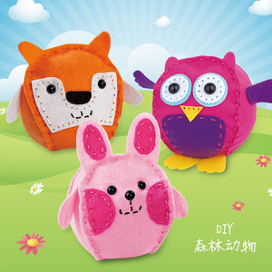 Kit de Manualidades con Fieltro para Hacer Muñecos de Animales de 8cm, Juguetes de Peluche para Niños - Product Image 4