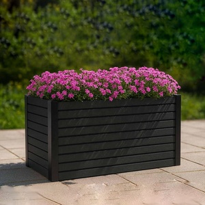 Jardinera Elevada de WPC Cromado Artificial - Jardinera Moderna, Duradera y Ecológica para Uso en Interiores y Exteriores - Product Image 2