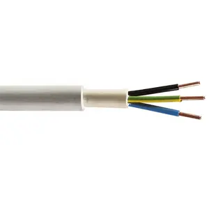 Cable de NYM-J / NYM-O para chaqueta de PVC, núcleo de cobre sólido o trenzado, con cables de instalación VDE