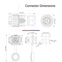Connecteur circulaire industriel en métal Cnlinko DH20 IP68, prise femelle et prise mâle, stock original pour l'automatisation, l'alimentation et le signal