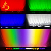 Lámpara LED de Pared con Control de Puntos, 18 Piezas, 15W RGBWA UV, Efecto Arcoíris, Barra de Luz LED para Escenario, Discoteca, Fiesta
