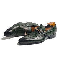 Chaussures décontractées pour hommes en cuir de vachette, semelle en caoutchouc, style britannique, mode vintage, haute qualité, pour soirée et affaires, à bout pointu