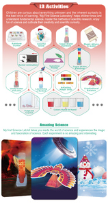 Laboratorio <span class=keywords><strong>de</strong></span> Ciencia BIG BANG, <span class=keywords><strong>mi</strong></span> <span class=keywords><strong>primer</strong></span> Laboratorio <span class=keywords><strong>de</strong></span> Ciencia incluye 13 experimentos para desarrollar inteligencia, Kits <span class=keywords><strong>de</strong></span> Ciencia Educativa DIY para niños - Product Image 5