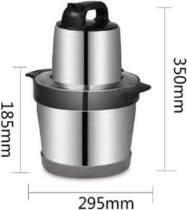 Hachoir à viande portable pour la maison, robot culinaire multifonctionnel, mixeur à fruits, hachoir à viande en acier inoxydable de grande taille - Product Image 3
