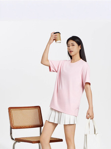 Sebanda 260GSM定制标志男女通用t恤透气100% 棉混纺素色凉爽感超大t恤 - Product Image 5