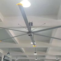 Ventilateur de plafond industriel WEIYU 20FT HVLS, pales en alliage d'aluminium, grand débit d'air