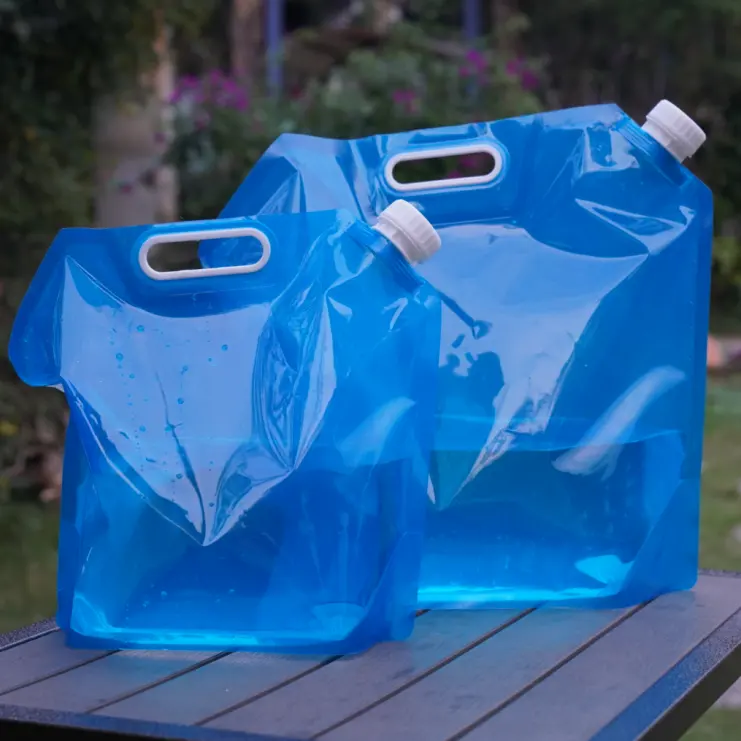 Réservoir d'eau pliable portable 10l, sac de camping, vente en gros