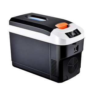 Réfrigérateur de voiture 10L, mini-réfrigérateur pour véhicule et usage domestique, dortoir, camion, double usage chaud/froid, contrôle de la température, affichage numérique - Product Image 1