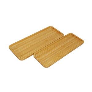 <span class=keywords><strong>Plateau</strong></span> rectangulaire en bambou pour la protection de l'environnement de la cuisine, avec <span class=keywords><strong>bords</strong></span> <span class=keywords><strong>arrondis</strong></span>, <span class=keywords><strong>plateau</strong></span> en bois avec tapis antidérapant - Product Image 5