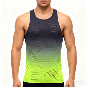 ZEDE Camiseta sin Mangas Deportiva Transpirable sin Costuras con Logotipo Personalizado de Alta Calidad para Sublimación, Venta al por Mayor - Product Image 1