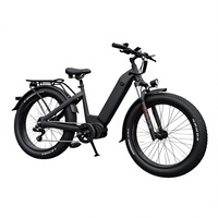 Vélo électrique tout-terrain pour femmes, modèle Step-Thru, avec moteur central Bafang M620 160 Nm de couple, haute performance, personnalisé.