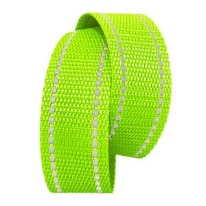 Imitation Nylon <b>Webbing</b> Band Polyester Tape <b>Webbing</b> Pure Color Reflective <b>Webbing</b> Ribbon for Bags Home Textiles Belts Strap - Product Image 5