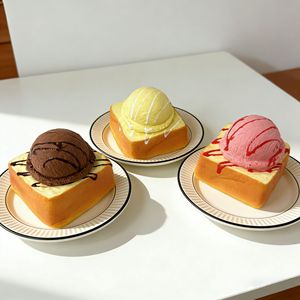 Juguete Blandito de Silicona con Forma de Pan Tostado y Helado, de Recuperación Lenta, Antiestrés, Novedad - Product Image 6