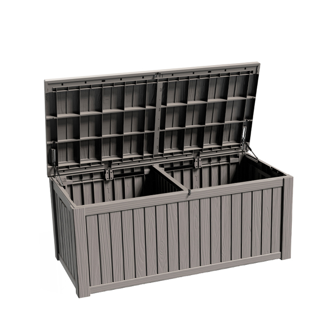 Outdoor Furniture Plastic Garden Storage Box Waterproof Poolside Container Deck Box