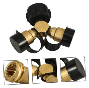 An toàn đáng tin cậy <span class=keywords><strong>Propane</strong></span> Burner phần Tank TEE phù hợp <span class=keywords><strong>Propane</strong></span> Tank y-loại tách Splitter gas Tank Adapter - Product Image 3
