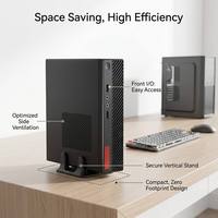 Prix de gros d'usine, mini PC personnalisé OEM ODM avec support VESA, Intel i3 i5 i7, Windows 11, ordinateur de bureau miniature pour laboratoire informatique scolaire
