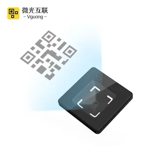 Vguang M300 Famous Chinese Supplier Turnstile Access Control system QR Code Scanner with Sturdy Tempered Glass Surface