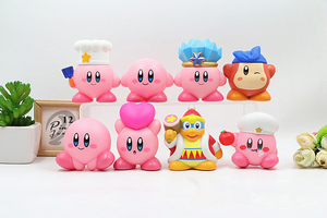 3 Estilo lindo Kawaii Pink <span class=keywords><strong>Kirby</strong></span> adornos juego figura conjunto Twister juguetes <span class=keywords><strong>Kirby</strong></span> figura de acción - Product Image 2