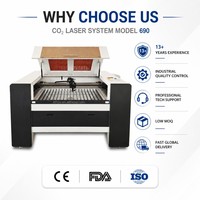 Graveur et découpeur laser CNC haute précision 9060 pour bois, acrylique, cuir, tissu, machine laser CO2 6090