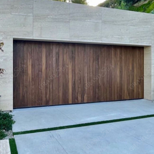 Style de chariot américain moderne Double portes de <span class=keywords><strong>garage</strong></span> pliantes Portes de chariot automatiques en aluminium Surface finie pour les villas - Product Image 5