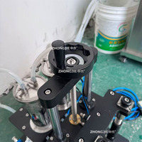Machine de remplissage et de scellage pneumatique semi-automatique de haute précision Zhongjie, double buse, remplisseur de liquide sous vide multifonctionnel