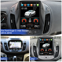 Radio para Coche STWEI de 10.4" para Ford Kuga C-Max Escape 2013-2018 Pantalla Estilo Tesla Reproductor de Navegación CarPlay Multimedia Android 13 BT Auto 2 Din