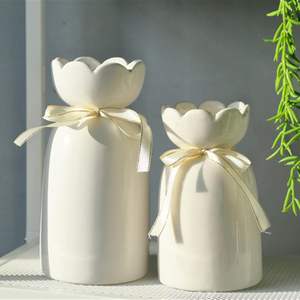 Décoration de table de salon de mariage en céramique <span class=keywords><strong>simple</strong></span> et moderne Vase d'arrangement de fleurs séchées pour bureau chambre à coucher - Product Image 6