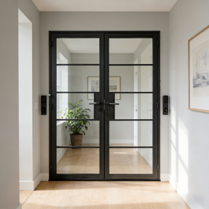 <span class=keywords><strong>Porte</strong></span>-fenêtre à battant en verre isolant de style français Hotian Balcony, décorative et élégante, avec <span class=keywords><strong>grille</strong></span> en acier inoxydable - Product Image 6