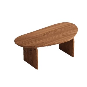 Mesa de centro pequeña de madera, ideal para apartamentos pequeños, estilo wabi-sabi, mesa de centro para sala de estar, mesa baja para ventana o balcón - Product Image 5