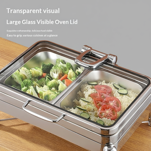 เตาปรุงอาหารทรงสี่เหลี่ยมหรูหรา แบบช่องเดียว/สองช่อง รุ่น LT-350 ไม่มีแผ่นทำความร้อน ใช้ร่วมกับเตาแม่เหล็กไฟฟ้า - Product Image 2