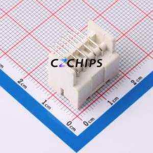 HC-XAD-2*5AW-05 Wire-to-Board Pin Header Bent Lead Through Hole,P=2.5mm Connector 2x5P 2.5mm Right Angle Insert XAD - Product Image 2