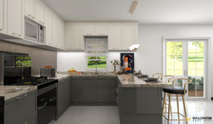 Muebles de Cocina con Diseño de Gabinetes de Cocina de Madera y Tablero de Melamina, Precio de Fábrica - Product Image 2